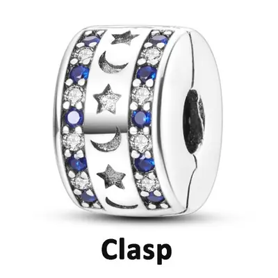 Image de Bouchon d'espacement en Silicone en argent Sterling 925, breloques à Clip, perles Chamilia adaptées ...