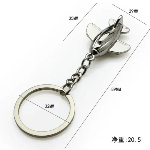 Image de Porte-clés Avion Miniature - Cadeau Créatif pour Passionnés d'Aviation