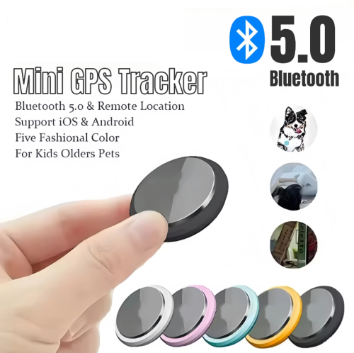 Afbeelding van Slimme Bluetooth Anti-Verloren Tracker met Herinnering, 5G Bluetooth & GPS – AirTag-Soort Locatiesensor voor Huisdieren, Kinderen, Portemonnee en Persoonlijke Spullen