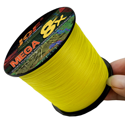 Bild von JOF Köder geflochtene Angelschnur, 8 Stränge, 300 m, 500 m, Multifilament-Fliegen-PE-Draht, 18 lb-78 lb, starke Schnur für Wolfsbarsch-Karpfen-Zubehör