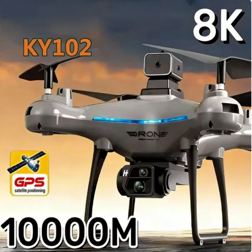 Immagine di Drone Lenovo KY102 con Doppia Fotocamera 8K HD, Evitamento Ostacoli e Flusso Ottico per Fotografia Aerea Professionale