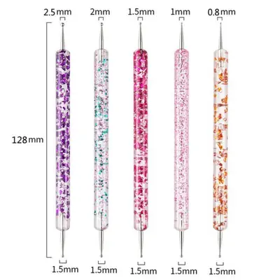 Image de Kit Nail Art 5 Pièces - Stylo à Points & Strass