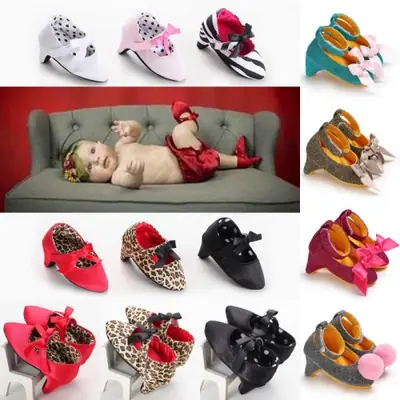 Image de Chaussures à Talons Princesse pour Bébé - Accessoire Photo Mignon