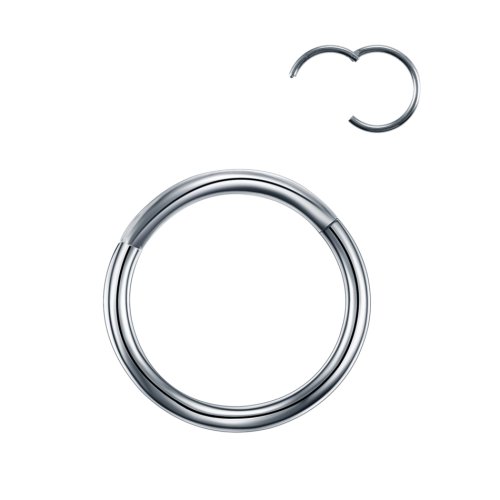 Image de Anneau Septum en Acier Inoxydable - Piercing Nasal & Tragus