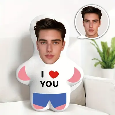 Image de Mini Poupée Peluche Personnalisée - Cadeau d'Amour