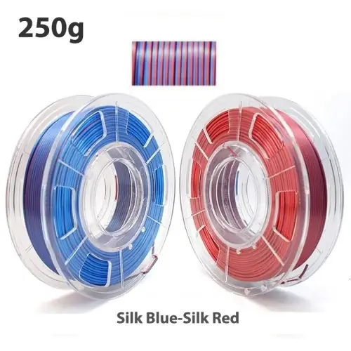 Soie bleu rouge 250g