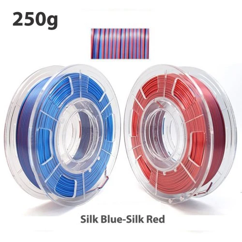Seta blu rosso 250g