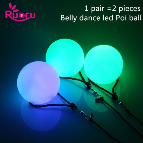 Zdjęcie LED Piłki do Tańca Brzucha – RGB Glow Poi