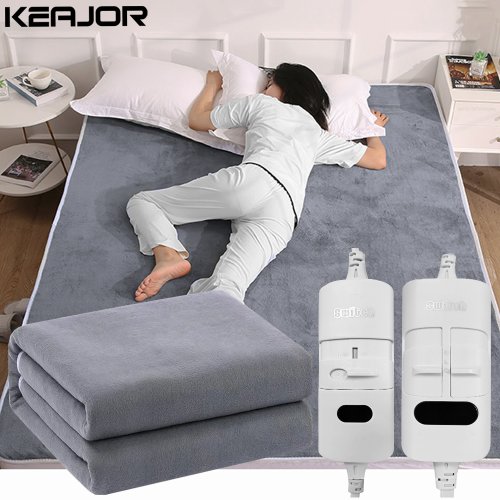 Image of Electric Blanket 220V Thicker Automatic Thermostat Electric Heating Blanket Body Warmer Thermal Mattress for Room Blanket heated