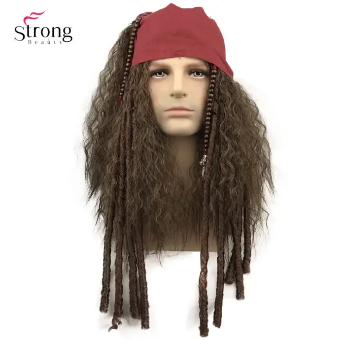 Image de Perruque Pirate Jack Sparrow - Cosplay Capitaine