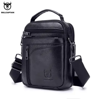 Image de Sac Bandoulière Homme Cuir Véritable - Élégant & Pratique