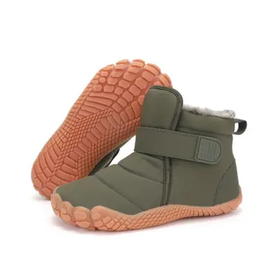 Image de Bottes d'Hiver Chaudes pour Enfants - Pieds Nus & Confort