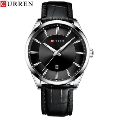 Image de Montre Homme Quartz Luxe - Bracelet Cuir Élégant