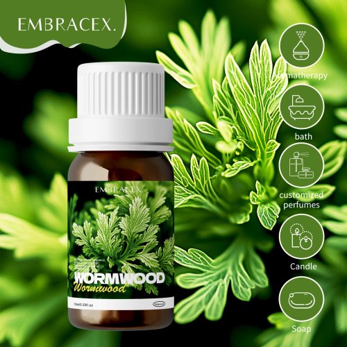 Zdjęcie 10 ml 100% czystych olejków eterycznych z piołunu do twarzy, ciała, paznokci, włosów, rzęs Ujędrniające skórę, sprawiające, że skóra wygląda na młodszą i pełną życia