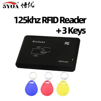 Image de Lecteur RFID USB 125kHz & 13.56MHz - Lecture Cartes Proche