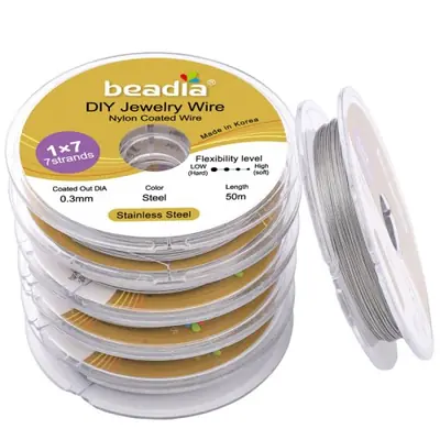Image de Fil d'acier souple pour bijoux - 30 à 50 m