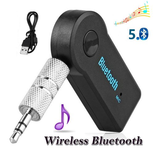 Immagine di Adattatore Bluetooth 5.0 per Auto – Ricevitore Audio Wireless con Jack 3.5mm