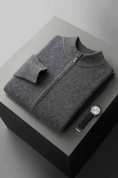 Image de Cardigan Homme Laine Mérinos Chaud Hiver