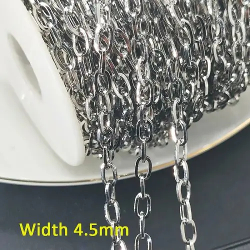 Image de Chaîne Inoxydable 1m - Parfaite pour le Bricolage de Bijoux