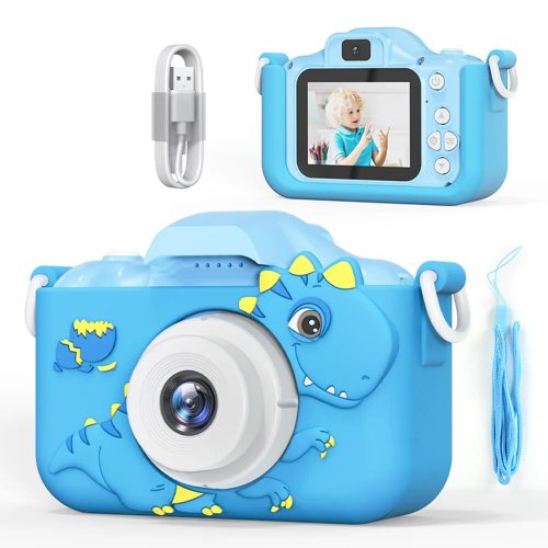 Digitale Kindercamera met HD 1080p Opname, 8x Zoom en Dubbele Camera – Speelgoed voor Jongens en Meisjes, Ideaal als Verjaardagscadeau voor Buitenfotografie