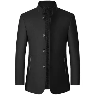 Image de Blazer Homme Cachemire Slim Fit - Style Décontracté & Élégant