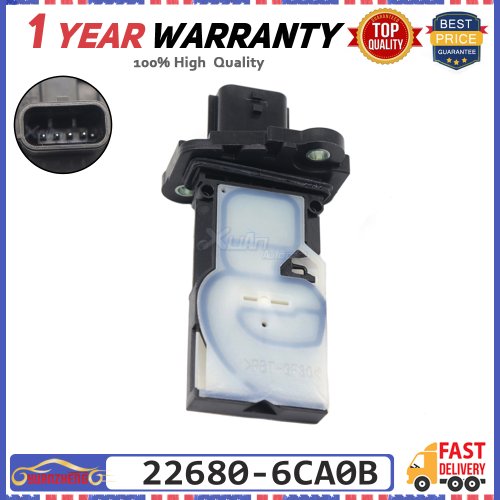 Imagen de Sensor de Flujo de Aire Masivo MAF Original para Infiniti QX50, QX55, QX60 y Nissan Altima - Código 22680-6CA0B