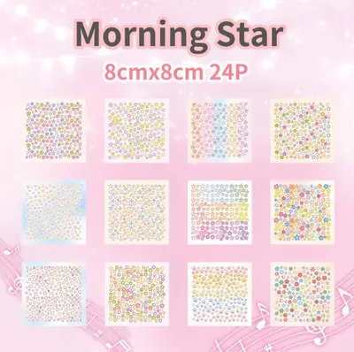 Image de Stickers Holographiques Mini - 24 Feuilles
