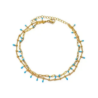 Image de Bracelet Fleur Zircon Or - Élégance Féminine