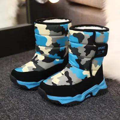 Bottes de Neige Enfants - Chaudes, Imperméables & Antidérapantes