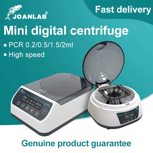 Afbeelding van Digitale Hoge Snelheid Microcentrifuge voor Lab Gebruik - 4000 RPM tot 12000 RPM, Geschikt voor 0.2 ml, 0.5 ml, 1.5 ml en 2 ml Centrifugebuisjes