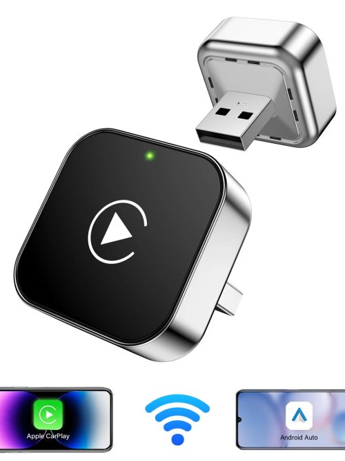 Image de Adaptateur CarPlay & Android Auto Sans Fil 2 en 1