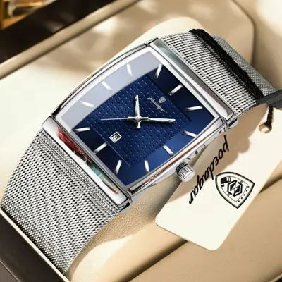 Image de Montre Homme Luxe Acier Inoxydable - Élégante & Résistante
