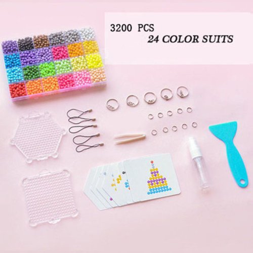 Image of Natural DIY Water Magic Beads Kit with Animal Molds – Educational Hand-Making Puzzle Toys for Kids