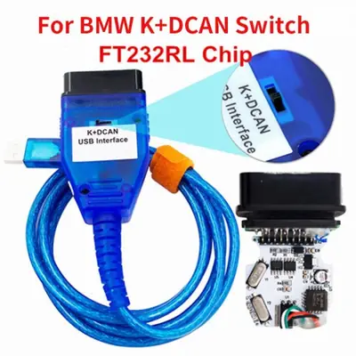 Image de Interface OBD2 USB pour BMW - Diagnostic complet avec FTDI FT232RL