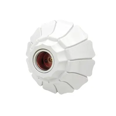 Image de Supports de Lampe Suspendue en Forme de Pétale - Noir & Blanc