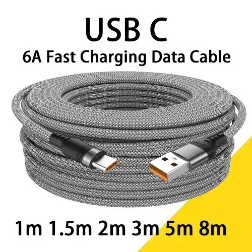 Image de Câble USB-C 6A Ultra Rapide - Jusqu'à 8m