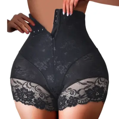 Image de Culotte Taille Haute Amincissante avec Fermeture Éclair