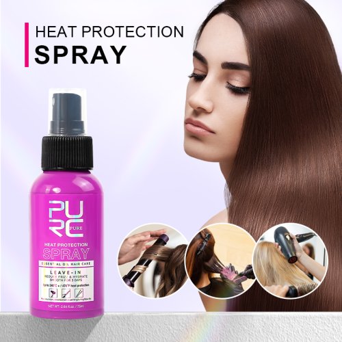 Immagine di Spray Protettivo Termico Naturale con Olio di Cocco – Controllo Effetto Crespo e Lucentezza per Tutti i Tipi di Capelli – Protezione Termica Fino a 470°F