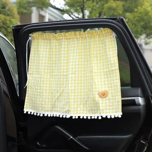 Image de Pare-soleil Voiture Mignon Ours Dessin Animé - Protection Fenêtre Arrière