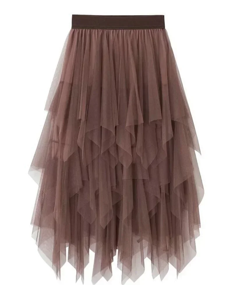 Immagine di Gonna Tutù Harajuku in Tulle - Stile Estivo Femminile
