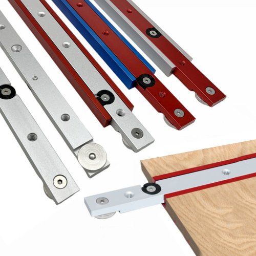Image of T Track Miter Bar Slider,Aluminium Alloy Miter Bar,Jig and Fixture Bar Slider Table Saw Gauge Rod for Woodworking DIY Tools
