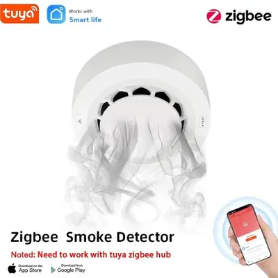 Image de Détecteur de Fumée Zigbee Tuya - Alarme Incendie Connectée