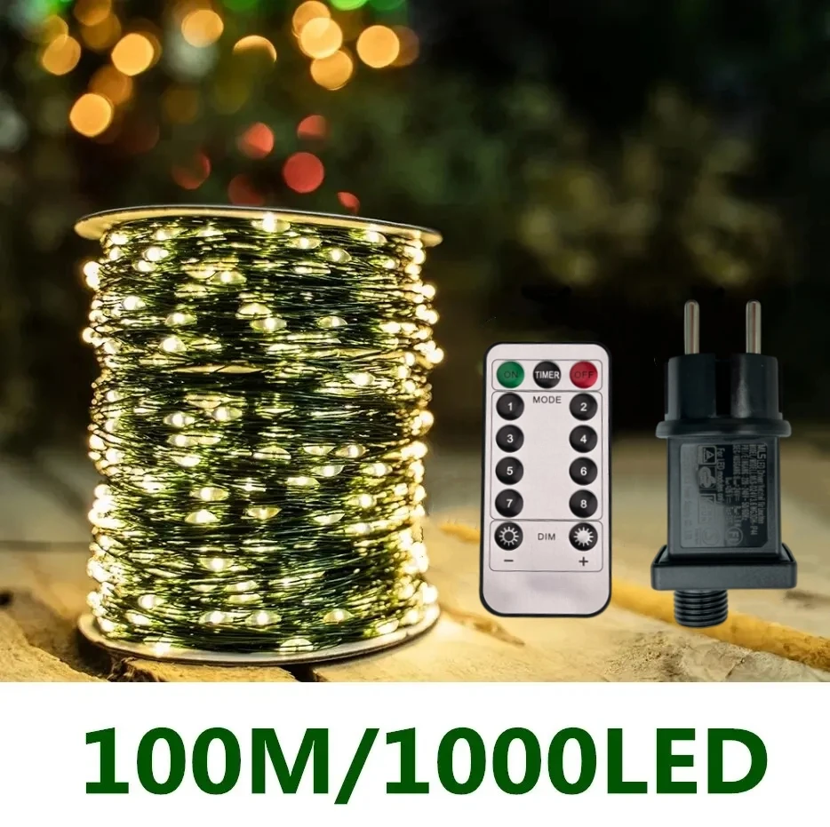 Zdjęcie Girlanda LED 100 m – Zdumiewające Światło dla Każdej Okazji