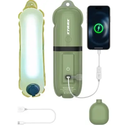 Image de Lumière Portable Bicolore 15W avec Tube Gonflable - Idéal pour Photo & Streaming