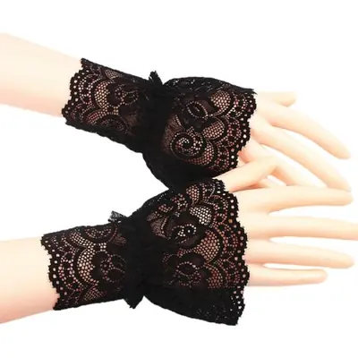 Image de Faux Bras Manches Dentelle - Élégance & Style