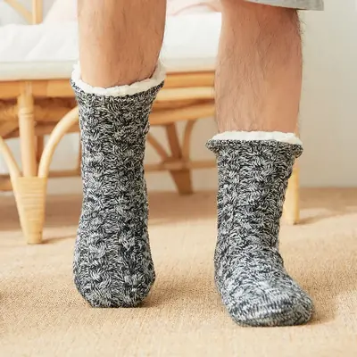Image de Chaussettes Thermiques Hommes Hiver - Confort & Chaleur à Domicile