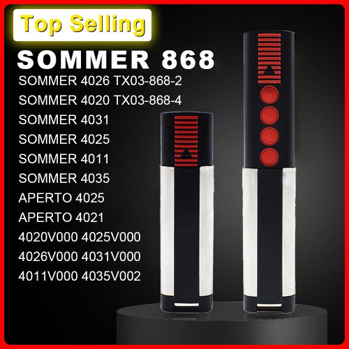Image de Télécommande Garage Sommer 868MHz - 4 Boutons