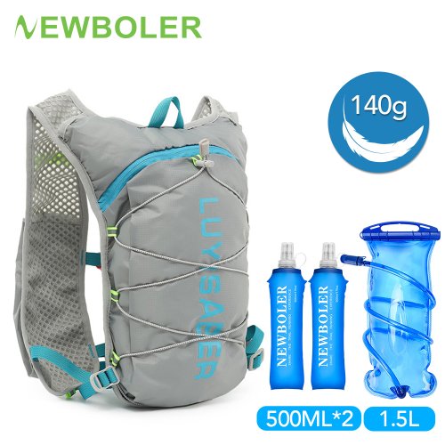 Afbeelding van Hardlopen, fietsen, trailrunning, wandelen, marathon, ultralichte waterzakrugzak voor buiten, waterzak van 1,5 liter, waterfles van 500 ml