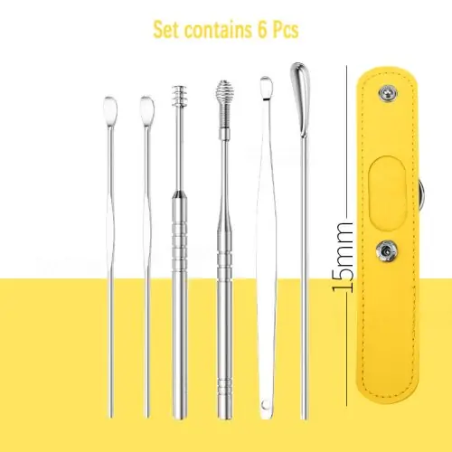 Image de Kit Nettoyage Oreilles - Dissolvant Cire & Curette Spirale