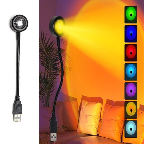 Zdjęcie Lampa Projektująca Zachód Słońca – Magiczna Atmosfera w Twoim Domu
